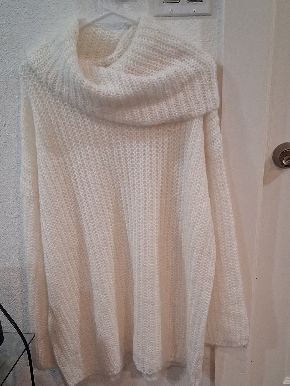 Brave Soul Cream Oversized Cowl Neck Sweater